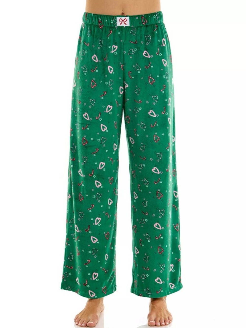Roudelain Velour Open Leg Pull-on Pants CURLY CANES